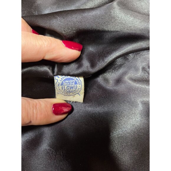 Vintage Russel Taylor Coat Leopard Print Mid Length Button Front Faux Fur Animal - Picture 9 of 16